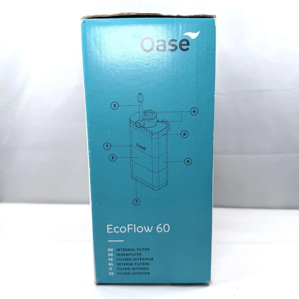 OASE EcoFlow 60 Internal Aquarium Filter Freshwater Saltwater Tanks / New